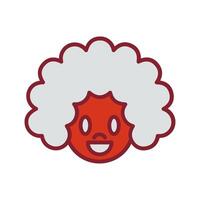 Clown Face Icon Design vector