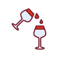 Wine Sip Icon Design vector