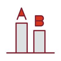 AB Testing Icon Design vector