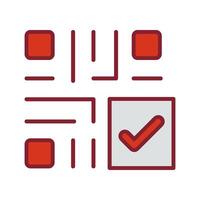 QR Code Checkout Icon Design vector