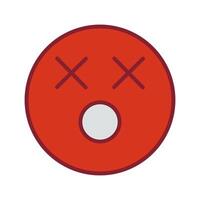 Dizzy Face Icon Design vector