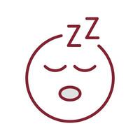 Sleeping Face Icon Design vector