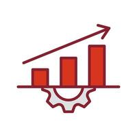 Performance Metrics Icon Design vector