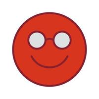 Nerd Face Icon Design vector
