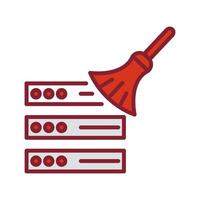 Data Cleaning Icon Design vector