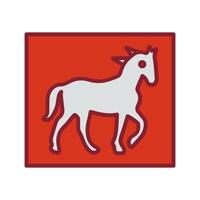 Pin the Tail Game Icon Design vector
