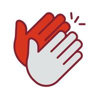 Clapping Hands Icon Design vector