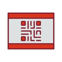QR Code Business Card Icon Design vector