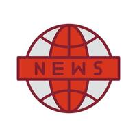 News Globe Icon Design vector