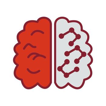 máquina aprendizaje icono diseño vector