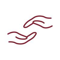 Supportive Hand Icon Design vector