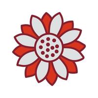 Sunflower Icon Design vector
