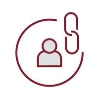 Contact Links Icon Design vector