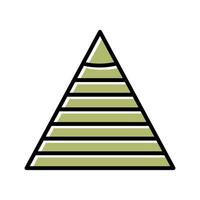 Pyramid Graph Icon Design vector