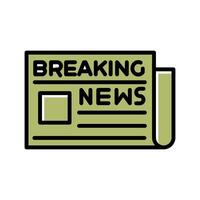Breaking News Icon Design vector