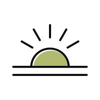 Sunrise Icon Design vector