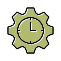 Time Allocation Icon Design vector