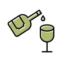 Wine Pouring Icon Design vector