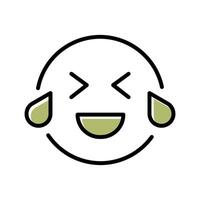 Face with Tears of Joy Icon Design vector