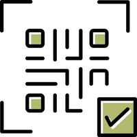 QR Code Link Icon Design vector