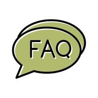 FAQ Section Icon Design vector
