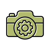 Camera Settings Icon Design vector