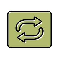 Repeat Button Icon Design vector