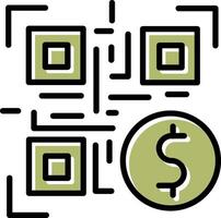 QR Code Payment Icon Design vector