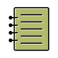 Notepad Icon Design vector