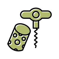 Wine Cork Icon Design vector