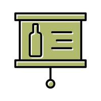Wine Presentation Icon Design vector
