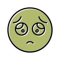 Pleading Face Icon Design vector