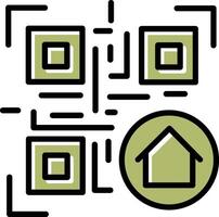 QR Code Menu Icon Design vector