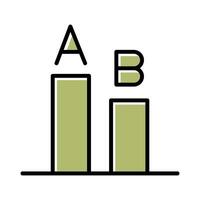 AB Testing Icon Design vector