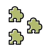 Puzzle Icon Design vector