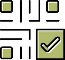 QR Code Checkout Icon Design vector