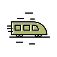 High Speed Train Icon Design vector
