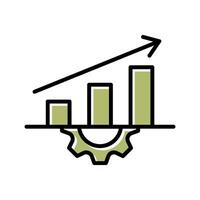 Performance Metrics Icon Design vector