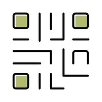 QR Code Icon Design vector