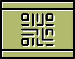 QR Code Business Card Icon Design vector