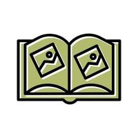 Memory Book Icon Design vector