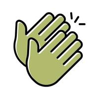 Clapping Hands Icon Design vector