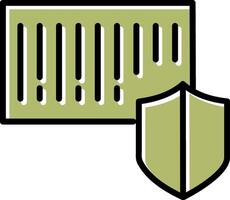 Barcode Security Icon Design vector