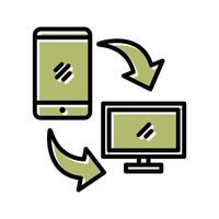 Synchronization Icon Design vector