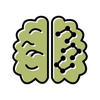 máquina aprendizaje icono diseño vector