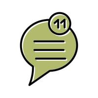 Unread Message Icon Design vector