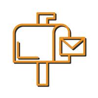 Mailbox Icon Design vector