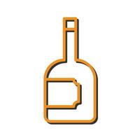 Wine Bottle Icon Design vector