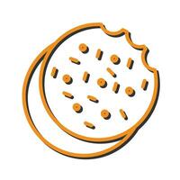 Baking Cookies Icon Design vector