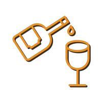 Wine Pouring Icon Design vector